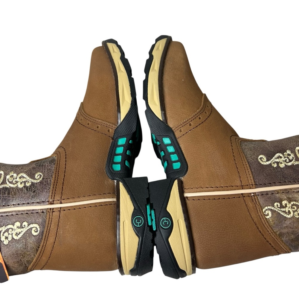 Corral NIB Hydro Resist Safety Square Toe Women’s 7  Western Cowgirl Work Boots - Picture 8 of 13
